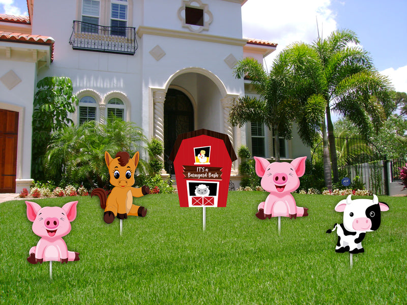 Farm Animal Theme Birthday Party Cutouts