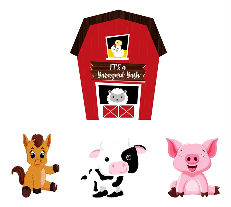 Farm Animal Theme Birthday Party Cutouts