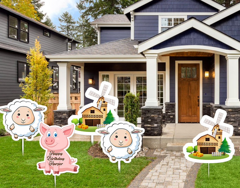 Farm Animal Theme Birthday Party Cutouts