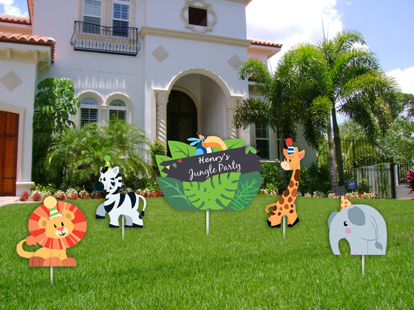 Jungle Safari Theme Birthday Party Cutouts