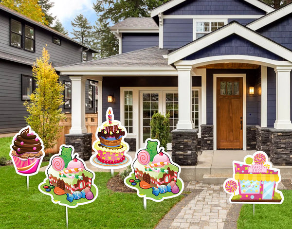 Candyland Theme Birthday Party Cutouts