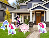 Mermaid Theme Birthday Party Cutouts