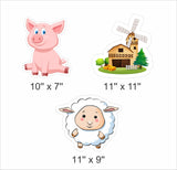 Farm Animal Theme Birthday Party Cutouts