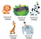 Jungle Safari Theme Birthday Party Cutouts