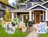 Jungle Safari Theme Birthday Party Cutouts