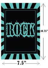 Rockstar Theme Birthday Paper Door Banner or for Wall Decoration.