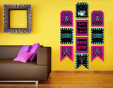 Rockstar Theme Birthday Paper Door Banner or for Wall Decoration.