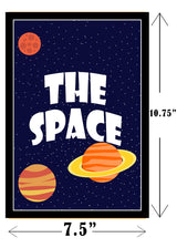 Space Theme Birthday Paper Door Banner or for Wall Decoration.