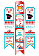 Carnival Theme Birthday Paper Door Banner or for Wall Decoration.