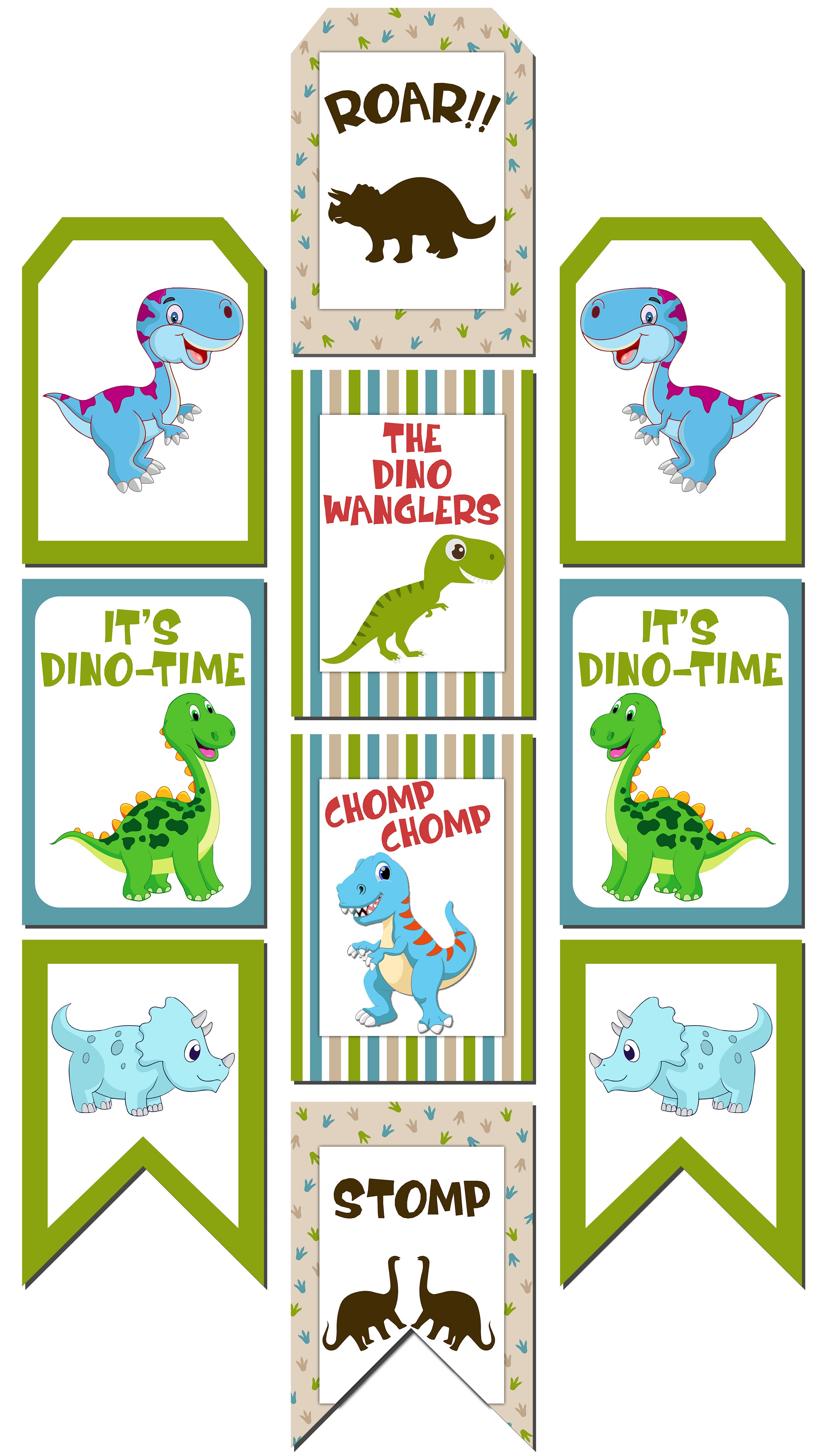 Dinosaur Theme  Birthday Party Door Wall Banner