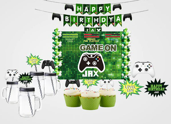 Gaming Birthday Complete Personalized Party Kit