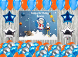 Space Birthday Party Complete Set with Personalized Backdrop