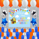 Hot Air Birthday Party Complete Set with Personalized Backdrop