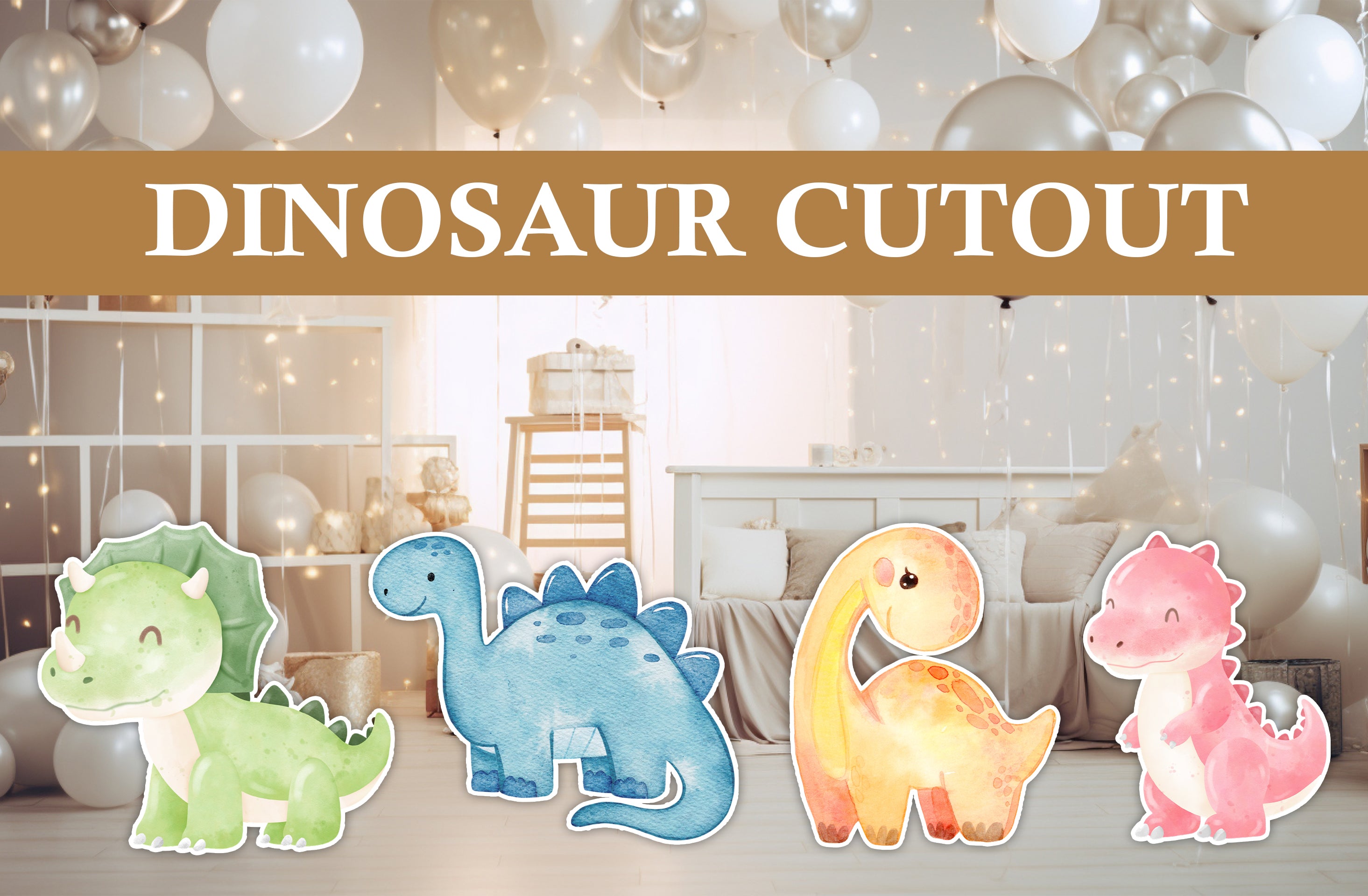 Dinosaur Party Cutouts / Props
