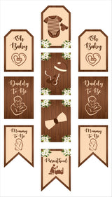 "Oh Baby" Theme Baby Shower Door Banner/ Wall Decoration.