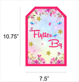 Butterflies and Fairies Theme Birthday Paper Door Banner/ Wall Decoration.