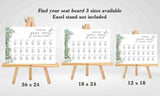 Greenery Wedding Find your Seat Sitting Layout Board