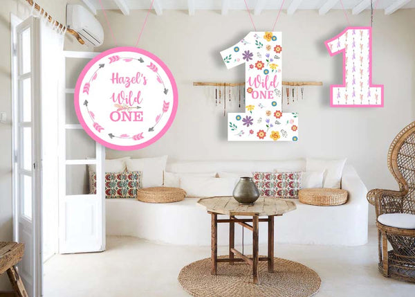 Wild One Theme Birthday Party Theme Hanging Set for Decoration