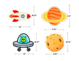 Space Theme Birthday Party Theme Hanging Set for Decoration.