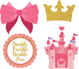 Twin Girls Theme Birthday Party Theme Hanging Set for Decoration