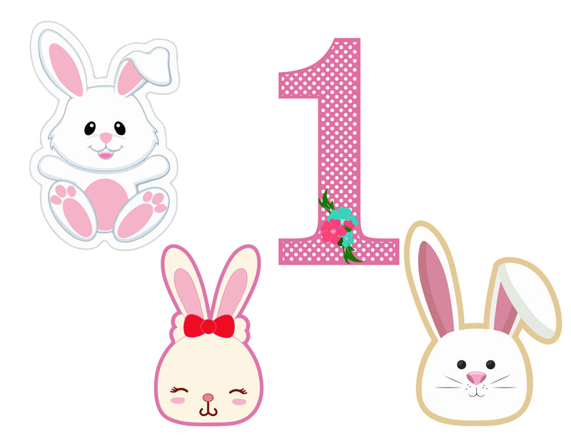 Bunny Theme Birthday Party Theme Hanging Set for Decoration