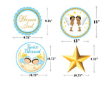 Twin Boys Birthday Party Theme Hanging Set for Decoration