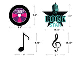 Rockstar Birthday Party Theme Hanging Set for Decoration