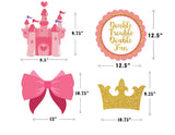 Twin Girls Theme Birthday Party Theme Hanging Set for Decoration