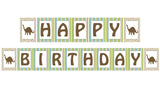 Dinosaur Theme Birthday Party Banner for Decoration