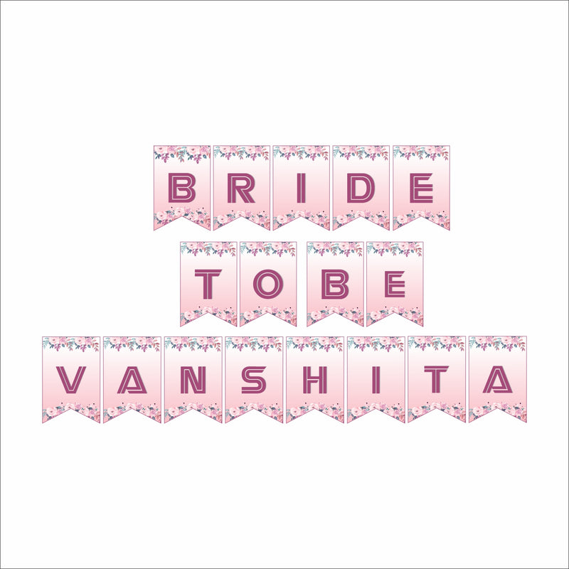 Bride To be Bridal Shower Theme Party Banner for Decoration