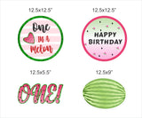 One In A Melon Theme Birthday Party Theme Hanging Set for Decoration