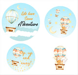 Hot Air Balloon Birthday Party Theme Hanging Set for Decoration.