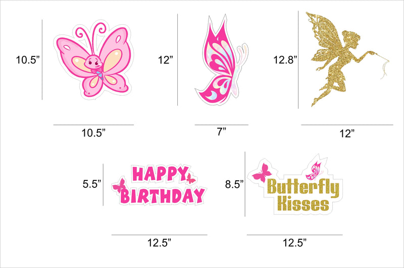 Butterflies and Fairies Theme Theme Birthday Party Theme Hanging Set for Decoration