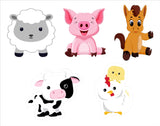 Farm Animal Birthday Party Theme Hanging Set for Decoration