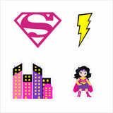 Super Girl Theme Birthday Party Theme Hanging Set for Decoration