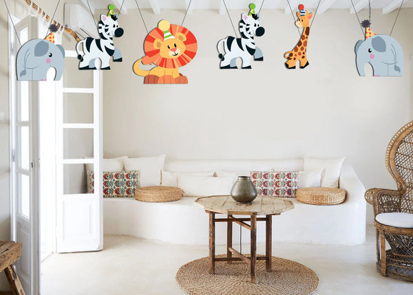 Jungle Safari Theme Birthday Party Theme Hanging Set for Decoration