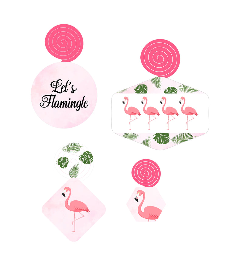 Flamingo Theme Birthday Party Theme Hanging Set for Decoration