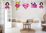 Super Girl Theme Birthday Party Theme Hanging Set for Decoration