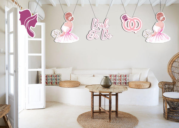 Bride To Be Theme Bridal Shower Party Theme Hanging Set for Decoration