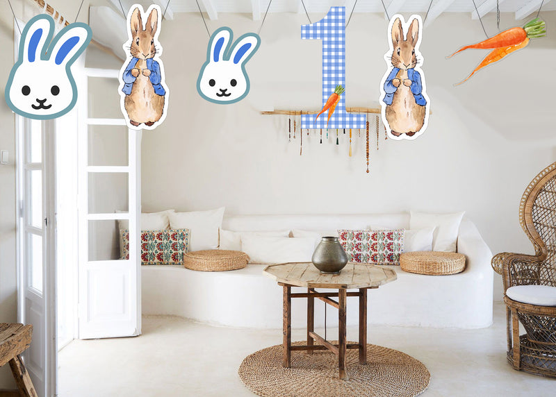 Bunny Theme Birthday Party Theme Hanging Set for Decoration