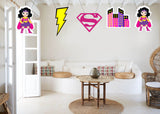 Super Girl Theme Birthday Party Theme Hanging Set for Decoration