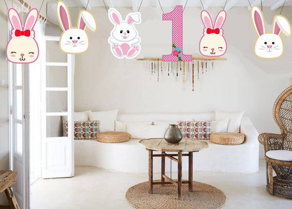 Bunny Theme Birthday Party Theme Hanging Set for Decoration