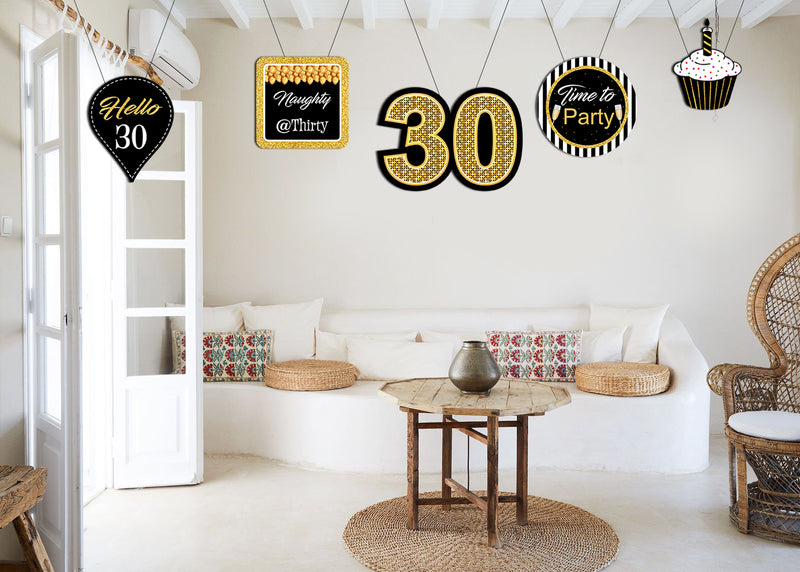 30th Birthday Party Theme Hanging Set for Decoration