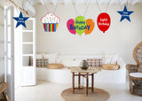 Joyful Birthday Party Theme Hanging Set for Decoration