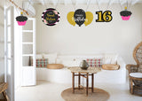 16th Birthday Party Theme Hanging Set for Decoration