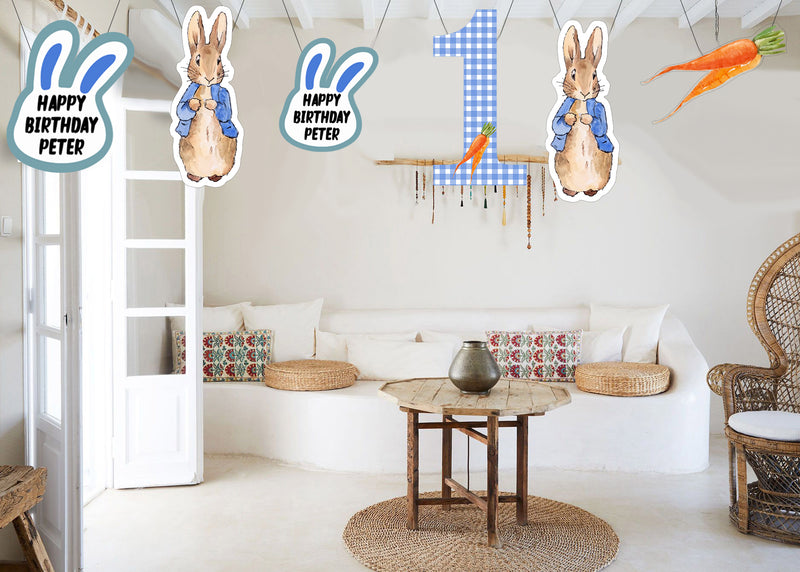 Bunny Theme Birthday Party Theme Hanging Set for Decoration