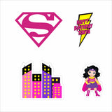 Super Girl Theme Birthday Party Theme Hanging Set for Decoration