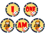 Space Theme "I Am One" Birthday Party Banner for Decoration.