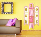 One Is Fun Theme Birthday Paper Door Banner/ Wall Decoration.