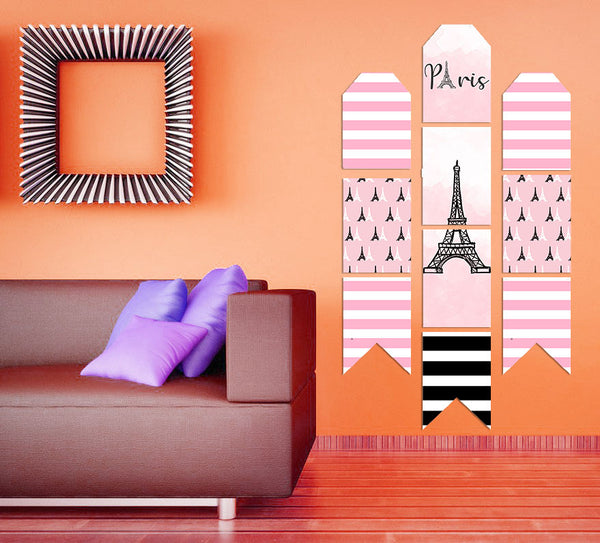 Paris Theme Birthday Paper Door Banner or for Wall Decoration.